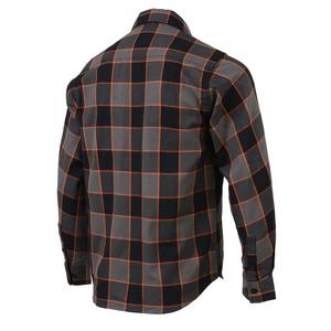 Chemise en flanelle à carreaux Midnight Ember pour homme, en coton épais, boutonnée, décontractée, pour l'hiver et les activités de plein air - Product Image 2