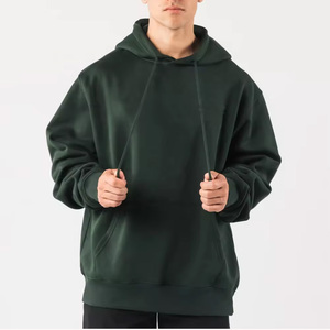 Sudadera con Capucha Gris para Hombre, 100% Algodón, Felpa Francesa, Corte Regular, Ropa Casual de Invierno, Secado Rápido y Transpirable - Product Image 1