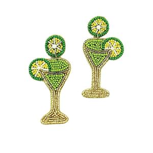 Fashion Jewelry Seed Beaded Wine <b>Glass</b> New Model Earrings for Women and <b>Girl</b> by MD HANDICRAFT - Product Image 1