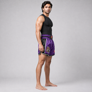 Shorts de Muay Thai athlétiques offrant un tissu léger, un confort respirant et une qualité fiable pour les séances d'entraînement régulières. - Product Image 2