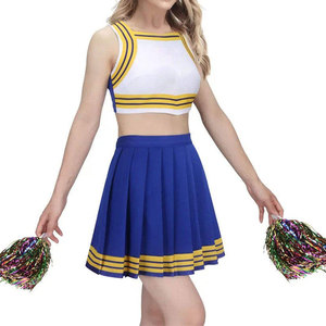 Uniforme de cheerleading personnalisable pour filles, anti-plis, par sublimation, en coton respirant et confortable, avec logo personnalisé - Product Image 5