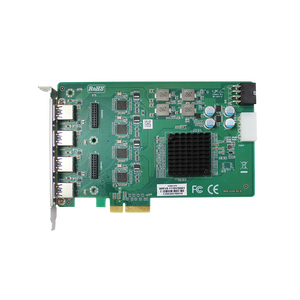 Tarjeta de expansión USB PCIE a 4 <span class=keywords><strong>USB3.0</strong></span> Adaptador de 5 Gb/s 4 Hub USB para PC Soporte Win 7/8/10 Linux Producto de stock interno - Product Image 4