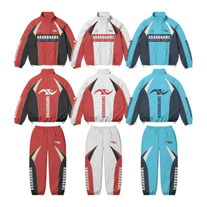 Ensemble de survêtement unisexe personnalisé en coton, veste et pantalon, 500 GSM, poids lourd, logo imprimé, jogging, fitness, vêtements de sport, OEM, vente en gros - Product Image 1