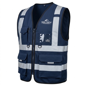 10 Packs of Breathable ANSI Class 1 Waterproof Safety Vests with Customized Logo Color & LED Flash | Enhanced Safety Gear - Product Image 5