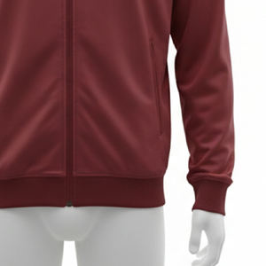 Haut de sport côtelé personnalisé de haute qualité 92% polyester 8% élasthanne épais - Product Image 6