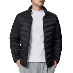 Chaqueta acolchada de lona ligera para hombre, Abrigo acolchado cálido térmico de invierno, impermeable y a prueba de viento, chaqueta hinchada - Product Image 2