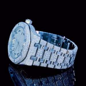 Reloj de Diamantes Moissanite DEF de Alta Calidad, Estilo Hip Hop, con Mecanismo Mecánico Automático y Manual - Product Image 5