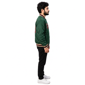 Veste universitaire personnalisée à livraison rapide, corps en polaire avec broderie du nom, coupe unisexe, idéale pour les marques de streetwear américaines - Product Image 4