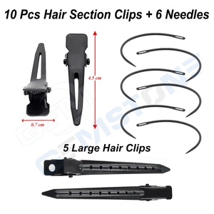 Professional Hair Extension Tool Kit – Micro Beads Plier Set Loop <b>Hook</b> Needles <b>Clips</b> & Thread – Hair Extension Installation Kit - Product Image 6