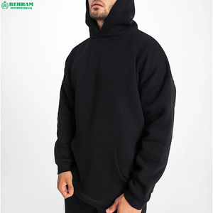 Sweat à capuche pour homme, personnalisable OEM, grandes tailles, 100% coton molletonné, coupe classique, doublé, hiver, éco-responsable - Product Image 1