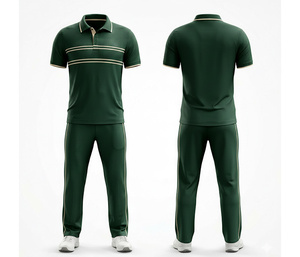 High Performance <b>Cricket</b> Uniform Set with Sublimation Design | Men Women Youth <b>Cricket</b> Wears Polo Shirt and Trouser Full Team - Product Image 1
