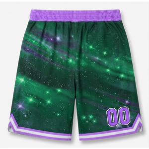 Short de basketball entièrement imprimé par sublimation, haute qualité, personnalisé, en mesh, vente chaude - Product Image 3