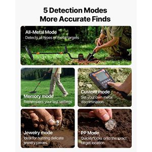Rilevatore di Metalli Professionale ad Alta Precisione IP68 Impermeabile per Adulti con Display da 10 Pollici e Cuffie - Rilevatori Industriali di Metalli - Product Image 3