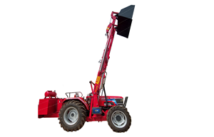 Chargeur de balles non télescopique pour tracteur, godet de 400 kg, système de vidage hydraulique de 16 pieds, robuste et durable - Product Image 2