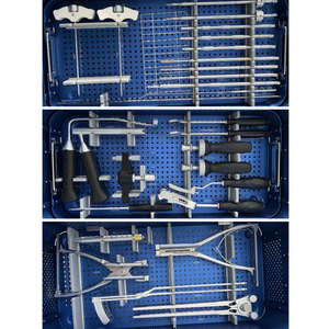 Juego de Instrumentos Manuales de Acero Inoxidable para Tornillos Pediculares Espinales, Sistema Completo de Columna Vertebral 5.5 para Procedimientos Ortopédicos y Neuroquirúrgicos - Product Image 3