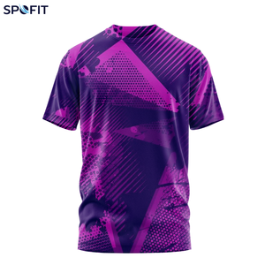 เสื้อยืดพิมพ์ลายทั้งตัวสำหรับผู้ชาย แขนสั้น ทรงโอเวอร์ไซส์ สไตล์ลำลอง สตรีทแวร์ รับผลิตแบรนด์ส่วนตัว - Product Image 5