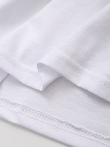 Camiseta Blanca de Cuello Redondo para Mujer, Granada Nicaragua, Corte Regular, Manga Corta, Casual, 100% Algodón Ecológico Lavado, Primavera - Product Image 5