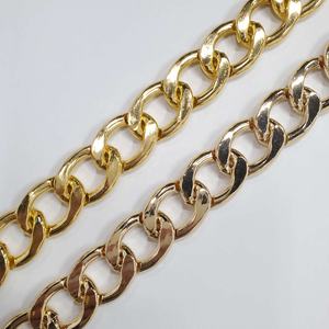 Cadena decorativa de oro y aluminio brillante, venta al por mayor - Product Image 1