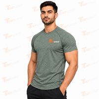 Impression de haute qualité hommes graphique 95 coton 5 Spandex Compression t-shirts respirant Gym à manches courtes t-shirt pour hommes