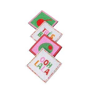 Posavasos Decorativos con Cuentas de Colores, Estilo Vintage, Juego de Posavasos con Cuentas Artísticas - Product Image 6