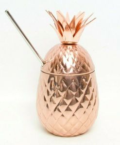 Modern drink <b>mug</b> pineapple cocktail <b>mug</b> <b>gold</b> pineapple cup metal pineapple <b>mug</b> pineapple shaped cup tropical drink <b>mug</b> - Product Image 4