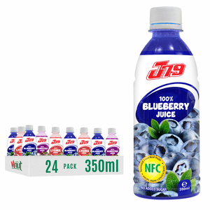 Blueberry 350ml 11,8 floz Juice Drink J79 24 botellas de cartón botella para mascotas OEM ODM etiqueta privada muestra gratis precio al por mayor - Product Image 1