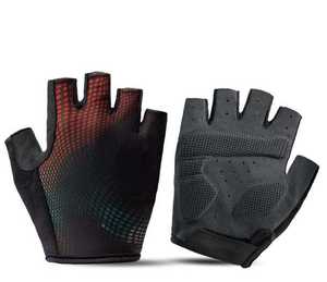 Gants de cyclisme sans doigts, gants de sport rembourrés en mousse antichoc, protection UV pour vélos et pêche - Product Image 2