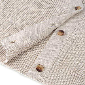 Women's Knitted V-neck <b>Cardigan</b> Long Sleeve Solid Color Casual Button Front Regular Fit Winter Anti-Wrinkle <b>Thick</b> Drop Shoulder - Product Image 3