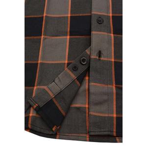 Chemise en flanelle à carreaux Midnight Ember pour homme, en coton épais, boutonnée, décontractée, pour l'hiver et les activités de plein air - Product Image 5