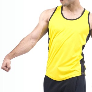 Camiseta Deportiva de Alta Calidad para Hombre, Ajustada, de Secado Rápido, para Gimnasio, Fitness, Running, con Estampado por Transferencia de Calor, en Poliéster/Algodón Acanalado - Product Image 3