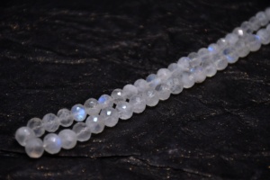 Cuentas facetadas de piedra lunar arcoíris - Para la elaboración de joyas - Product Image 5