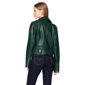 New Arrival Wholesale <b>Lightweight</b> <b>Women</b> Leather <b>Jacket</b> for Sale / Hot Sale Autumn & Winter <b>Women</b> Fashion Cowhide Leather <b>Jackets</b> - Product Image 6