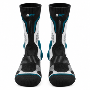 Premium Performance Athletic Crew Socks with Breathable Mesh and Arch Support - Product Image 2