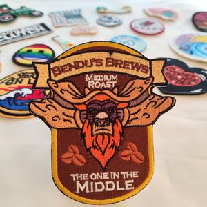 Hot Selling Embroidered Patch Personalized Logo Fabric <b>Badge</b> for Clothing Jackets Bags Hats Shoes Wholesale OEM Factory - Product Image 4