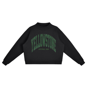 Women <b>Mock</b> <b>Neck</b> Sweatshirt Heavyweight Fleece Custom Cotton Terry <b>Top</b> Winter Warm Pullover Crewneck <b>Tops</b> Cowgirl Style - Product Image 3