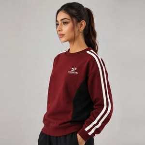 Sudaderas para mujer de mezcla de algodón suave con ajuste cómodo para uso diario, sudaderas duraderas y a la moda para mujer. - Product Image 3