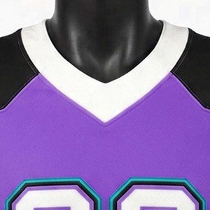 Maillot de football américain personnalisé, tissu polyester respirant, léger, confortable, coupe athlétique, anti-humidité - Product Image 6