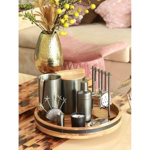 ถาดเสิร์ฟไม้มะม่วงแบบหมุนได้ |   งานไม้ธรรมชาติทำมือ |   ขายส่ง - Product Image 4