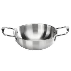 Cooking <b>Pan</b> W/Dual <b>Handles</b> Round No Coating Stainless Steel Henry Foodservice Shandong, China - Product Image 5