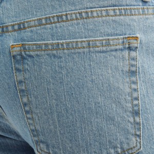 Pantalones Cortos de Mezclilla para Hombre, Cintura Alta, Bordados, Transpirables, 100% Algodón, Desgastados, con Bajo Deshilachado, Estilo Casual de Verano - Product Image 5
