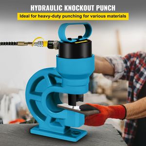 Outil de poinçonnage hydraulique CH-60, poinçonneuse à force de 31T pour plaques de fer, barres de cuivre, aluminium, acier inoxydable, machines de poinçonnage lisse - Product Image 2