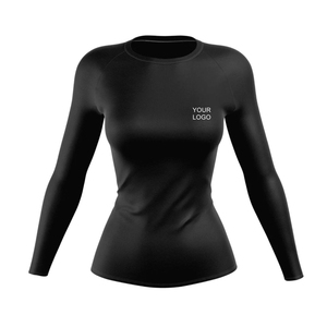 Wholesale Custom Designed Heat-Transfer Printed MMA BJJ Rash Guard <b>for</b> <b>Women</b> Compression Fight Wear <b>Swimming</b> Surfing Gear - Product Image 1