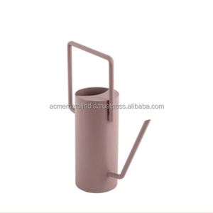Regadera interior de Metal de calidad superior de último diseño herramienta de jardinería decorativa recubierta de polvo rosa claro para el cuidado de las plantas - Product Image 1