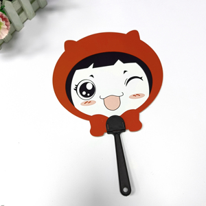 Cheap Custom Logo Eco-Friendly PVC Any Shape <b>Mini</b> Double-sided Printed <b>Hand</b> <b>Fan</b> Graduation Christmas Advertisement Promotional - Product Image 1