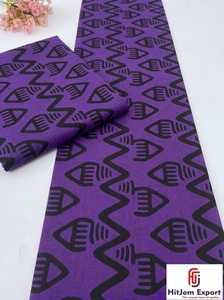 Tela de Sarga de Algodón con Estampado Africano Personalizado de Alta Calidad, Textil Ankara, Fabricante de Ropa OEM ODM, Exportación Hitjem - Product Image 3