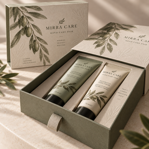 Boîte d'emballage coulissante personnalisée MIRRA pour soins des mains - Product Image 4