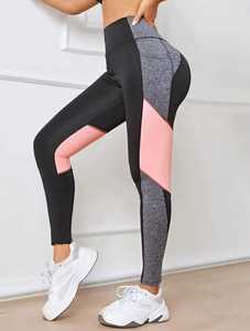 Leggings noirs taille haute, longueur intégrale, tricotés, décontractés, extensibles, respirants, écologiques, légers, pantalons de yoga pour femmes - Product Image 2