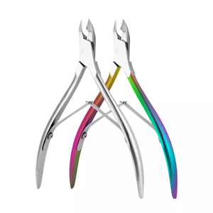Wholesale Professional Manicure Pedicure Tool Stainless Steel Curved Wide Jaw Opening Extremely Sharp Cuticle Nippers Cuticle - Product Image 6