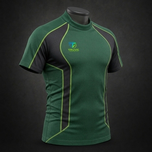 Maillot de rugby professionnel pour équipe, séchage rapide, tissu polyester, panneaux respirants, gestion de l'humidité, mouvements flexibles, personnalisable - Product Image 4