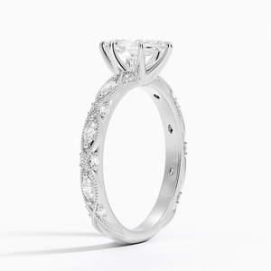 Anillo BOJ 0151 con Corte Marquesa, Plata 925, Anillo Solitario con Diamante de 2ct, Color D, VVS1, Moissanita GRA, Precio Bajo - Product Image 2